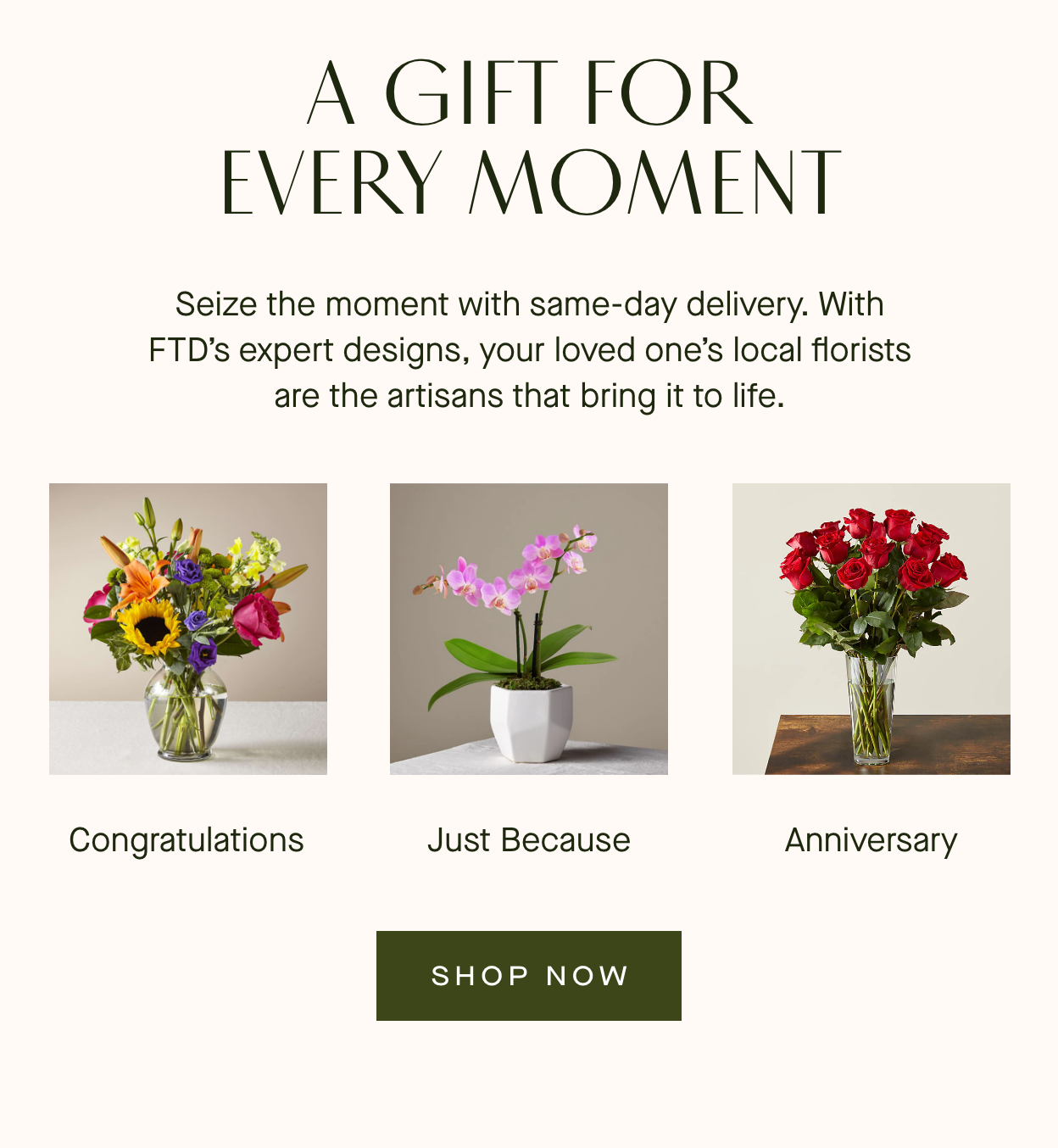 A gift for every moment