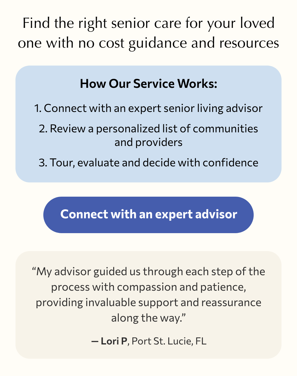 Find the right care. Connect with an expert advisor.